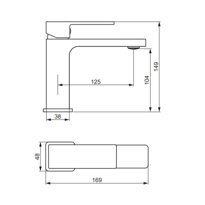 530210500 Gala, смеситель для умывальника, розовое золото Damixa фото в интернет-магазине Русалия
