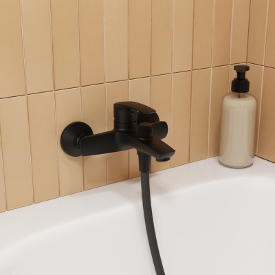 Смеситель для ванны IDDIS Ray черный (RAYBL02i02WA) фото в интернет-магазине Русалия