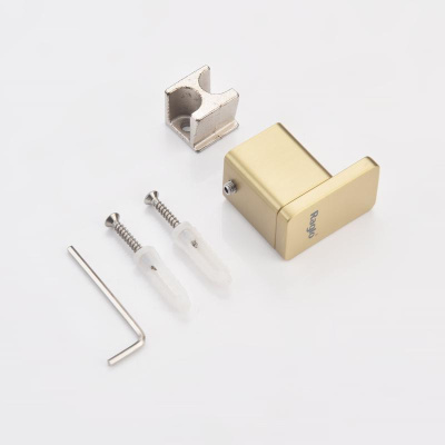 Крючок для ванной комнаты Raglo R301.05.03, золотой сатин фото в интернет-магазине Русалия