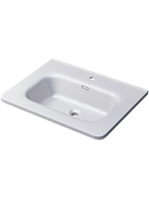 Раковина для ванной 60 см, Uperwood Monica, белая глянцевая RMonica60wg фото в интернет-магазине Русалия