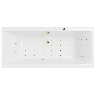 Гидромассажная ванна EXCELLENT Pryzmat 180x80 "NANO" (золото) WAEX.PRY18.NANO.GL фото в интернет-магазине Русалия