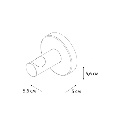 Крючок для ванной FIXSEN HOTEL FX-31005B, хром фото в интернет-магазине Русалия