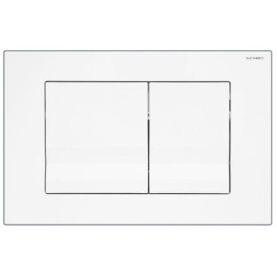 Кнопка смыва AZARIO NEW двойная, пластик, белая (AZ-001.01) фото в интернет-магазине Русалия