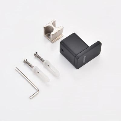 Крючок для ванной комнаты Raglo R301.05.06, черный фото в интернет-магазине Русалия