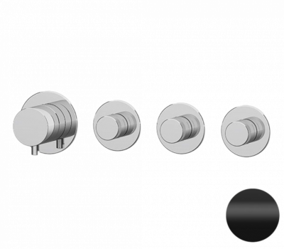 Смеситель для душа Remer X Style N98D3PNO, черный матовый фото в интернет-магазине Русалия