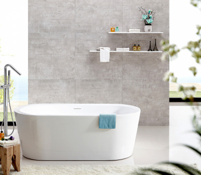 Акриловая ванна ABBER AB9345-1.7 170х80х60 см фото в интернет-магазине Русалия