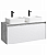 Подвесная тумба 120  Mobi бетон светлый MOB0112BS+MOB0712W + умывальник Олимпия 560 4640021064269 Aqwella фото в интернет-магазине Русалия