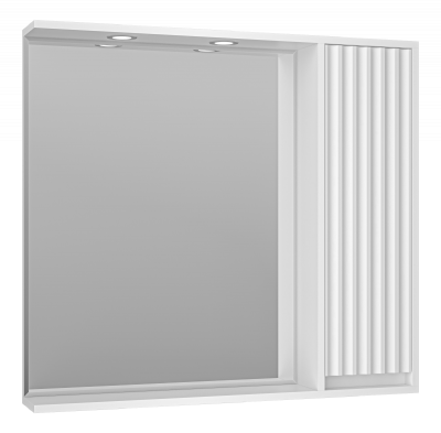 Зеркальный шкаф Balaton 90 правый (белый) BAL-04090-01-П Brevita фото в интернет-магазине Русалия