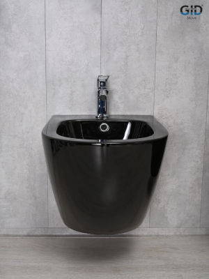 Биде подвесное Gid BDP-96BL 21102 черная глянцевая 48x37x32.5 фото в интернет-магазине Русалия