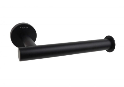 Бумагодержатель AQUATEK, матовый черный AQ4008MB ВЕГА фото в интернет-магазине Русалия