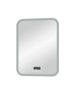 Зеркало с подсветкой Glamour 700х900 многофункциональная панель, антизапотевание ЗЛП451 Continent фото в интернет-магазине Русалия