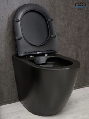 Унитаз приставной Gid TRS-269BM 62214Y черный матовый 56x36.5x42 фото в интернет-магазине Русалия