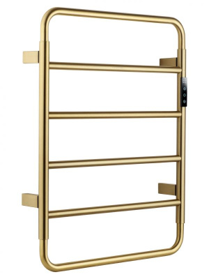 Полотенцесушитель электрический WONZON & WOGHAND WISMAR, Брашированное золото (WW-AL201-BG) фото в интернет-магазине Русалия