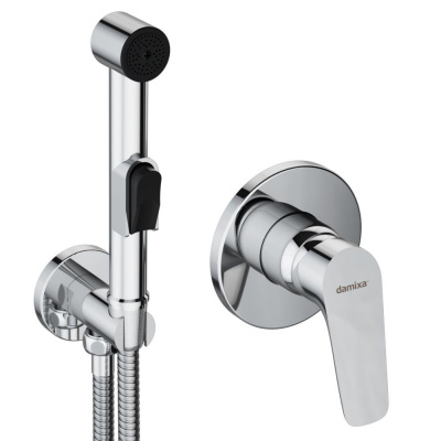 777510001 Jupiter, смеситель монтируемый в стену с гиг. душем, хром фото в интернет-магазине Русалия