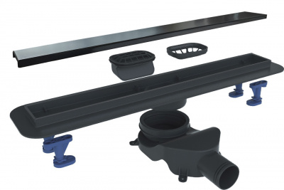 Душевой лоток BelBagno BB-LD-LUCE-90-NERO фото в интернет-магазине Русалия