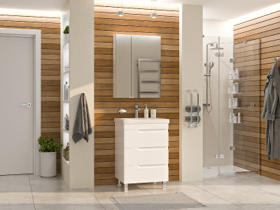 Тумба Софт 60 с раковиной Misty Алиса 58 Misty фото в интернет-магазине Русалия