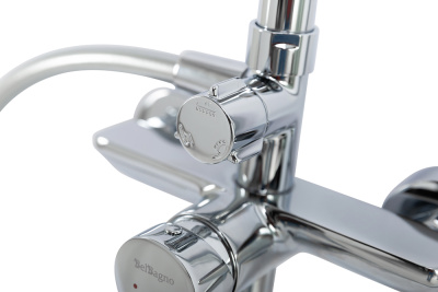 Душевая стойка со смесителем и изливом  AURORA-VSCM-CRM  Belbagno фото в интернет-магазине Русалия