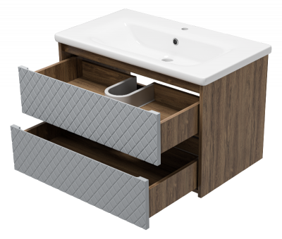 Тумба Chester 80 подвесная с раковиной Dreja Soft 80 Brevita фото в интернет-магазине Русалия