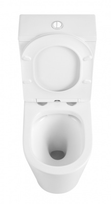 BURGOS ALTO Унитаз напольный безободковый белый, тонкое сиденье дюропласт, soft close IBERICA BLANCA фото в интернет-магазине Русалия