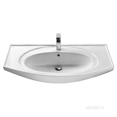 Раковина Santek Энигма 100 отверстие под смеситель 1WH207777 фото в интернет-магазине Русалия