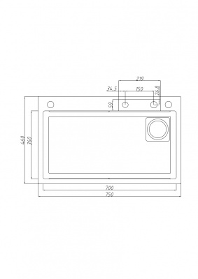 Мойка кухонная с водопадом Savol (S-SC003L) фото в интернет-магазине Русалия