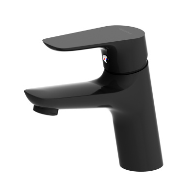 770210301 Jupiter, смеситель для умывальника, черный фото в интернет-магазине Русалия