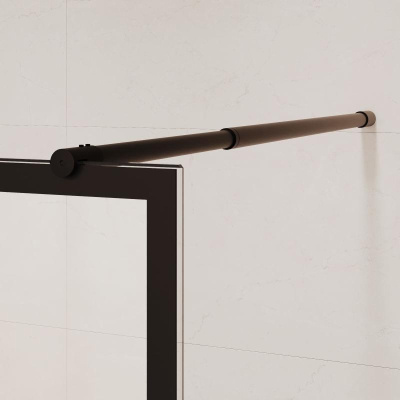 Душевая перегородка RGW WA-111B 900, стекло с рисунком (шелкография), профиль черный фото в интернет-магазине Русалия