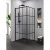Душевое ограждение NEW TRENDY SUPERIA BLACK 90x90x195 L K-0598 фото в интернет-магазине Русалия