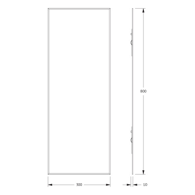 Зеркало настенное с фацетом Standard EVOFORM 30x80 см, BY 0216 фото в интернет-магазине Русалия