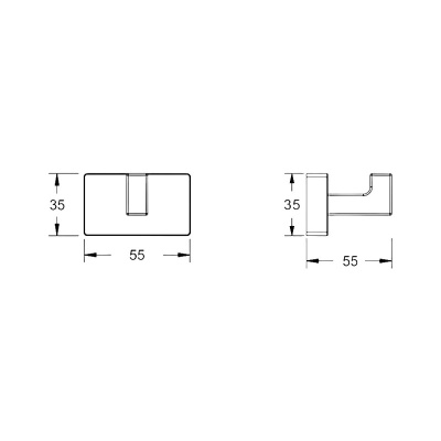 Крючок для ванной комнаты Shevanik SG5611H, черный фото в интернет-магазине Русалия