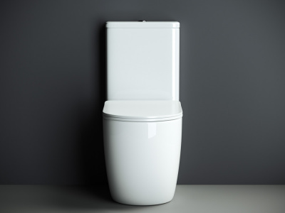 Унитаз компакт безободковый MIA CN1801 с сиденьем микролифт Ceramica Nova фото в интернет-магазине Русалия