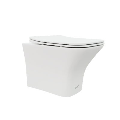 Унитаз VETTORE Aria MW ТЕРМООБЖИГ (не плёнка) подвесной безободковый белый матовый Ceruttispa CT9242 (480х340х350) фото в интернет-магазине Русалия