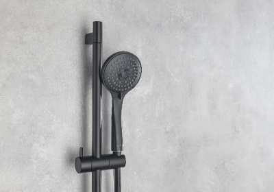 Ручной душ 3jet AQUATEK, матовый черный AQ2003MB фото в интернет-магазине Русалия