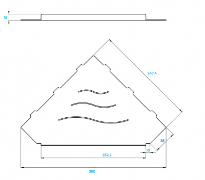 Полка в ванную комнату RGW MT-13W фото в интернет-магазине Русалия