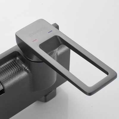 Душевая система Shevanik S6826T, оружейная сталь фото в интернет-магазине Русалия