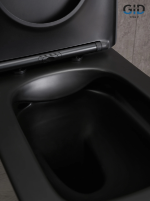 Унитаз напольный Gid Tn2184Bm 62252Y черный матовый 62.5x37x83 фото в интернет-магазине Русалия