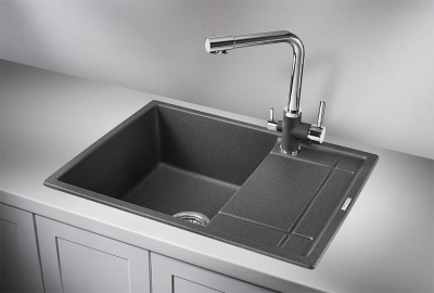 Кухонная мойка GRANULA (6501, ГРАФИТ) фото в интернет-магазине Русалия