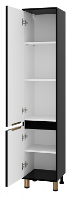 Шкаф - пенал Enfida 35 универсальный левый (черный) ENF-05035-020L Brevita фото в интернет-магазине Русалия