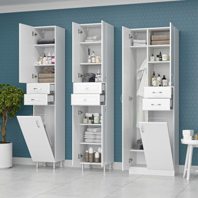 Шкаф - пенал Мисти 40 Э-05040-011Нж Misty фото в интернет-магазине Русалия