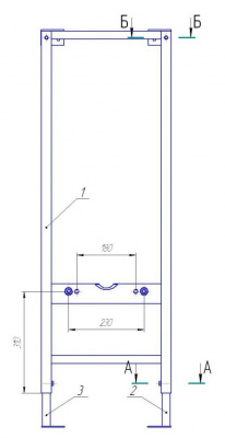 Инсталляционная система для подвесных унитазов Vector S-IN-MZ-VECTOR Cersanit фото в интернет-магазине Русалия
