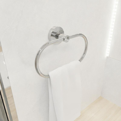 Кольцо для полотенец FIXSEN COMFORT CHROME FX-85011, хром фото в интернет-магазине Русалия