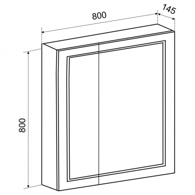 Зеркало для ванной комнаты Родос 80 Emmy фото в интернет-магазине Русалия