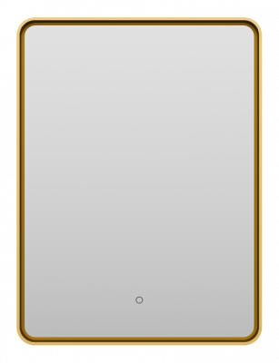Зеркало Mercury 600x800 (золото) MER-Rett6-060/80-gold Brevita фото в интернет-магазине Русалия
