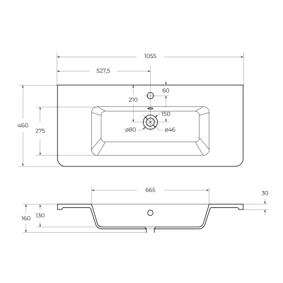 URBAN керамическая раковина 12105-KL Belbagno фото в интернет-магазине Русалия