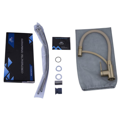 Смеситель для кухни FASHUN с фиксатором излива (A54033-21) фото в интернет-магазине Русалия