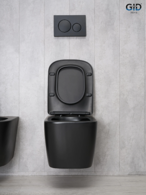 Унитаз подвесной Gid Tr2140Bm 62255Y черный матовый 51x35x37.5 фото в интернет-магазине Русалия