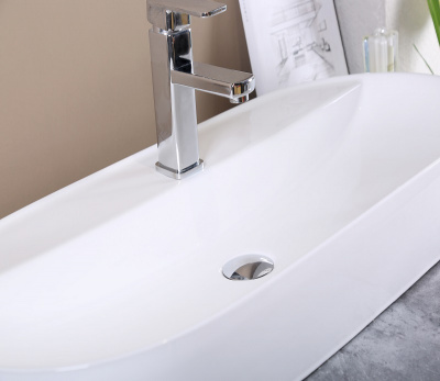 Раковина накладная овальная D1347 CeramaLux фото в интернет-магазине Русалия