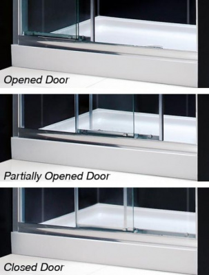 Раздвижная дверь для душа 140 EF 17 Domustar фото в интернет-магазине Русалия