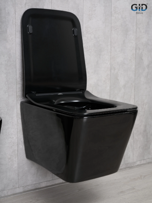 Унитаз подвесной Gid Tr2144BL 62224Y черная глянцевая 52x36x33.5 фото в интернет-магазине Русалия