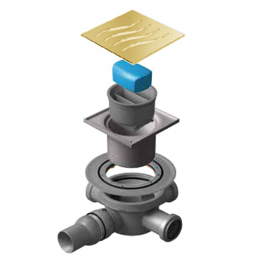 Точечный трап Pestan Confluo Standard 10х10 Dry Gold (13000130) фото в интернет-магазине Русалия